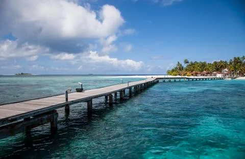 Beach in the maldives Stock Photos