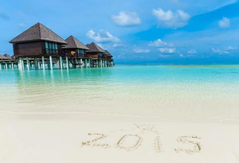 Beach with  Maldives Foto stock