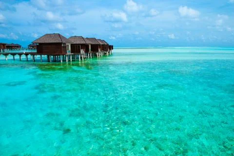 Beach with  Maldives Stock-Fotos