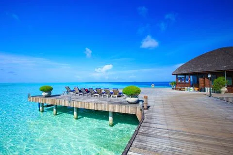 Beach with  Maldives Foto stock