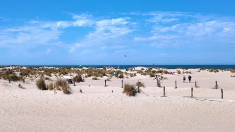 Beach at Malo-les-Bains in Dunkirk France Stock Footage 342815579