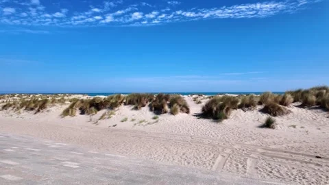Beach at Malo-les-Bains in Dunkirk France Video stock 342815581