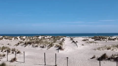 Beach at Malo-les-Bains in Dunkirk France Vídeo Stock 342815588