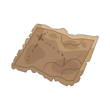 Beach map illustration 스톡 일러스트