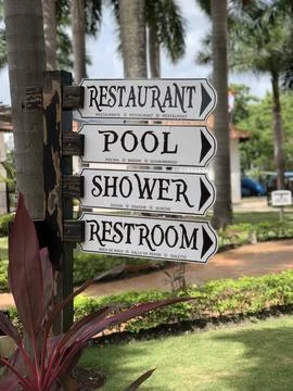 Beach Map Foto stock