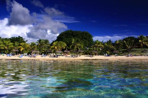 Beach in mauritius Stock Photos
