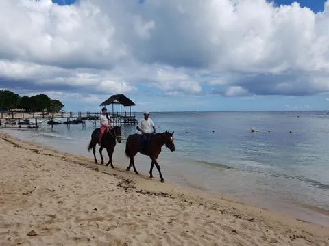 Beach in Mauritius Stock Photos