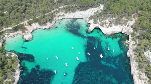 Beach of Menorca, Ciutadella Video stock 303451868