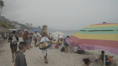 Beach in Mexico Stock Footage 129410372