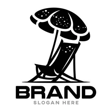 Beach modern logo. Vector illustration Stock Illustration