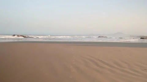 Beach in the morning clean background Stock Footage 139244336