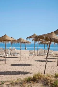 Beach of morocco Stock Photos