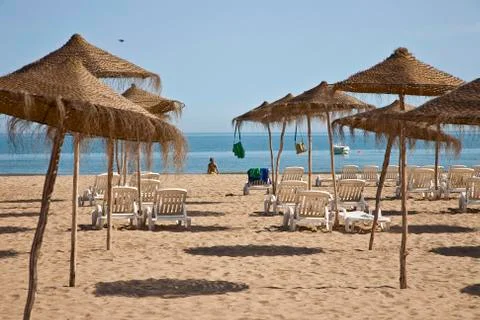 Beach of morocco Stock Photos