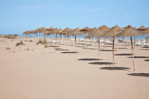Beach of morocco Stock Photos