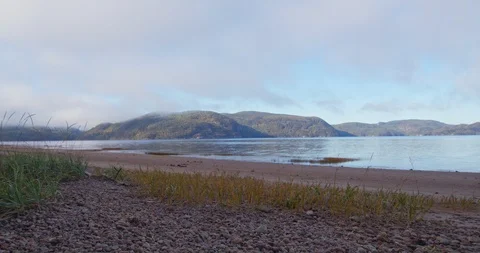 Beach mountain. pan 库存影片 116760619