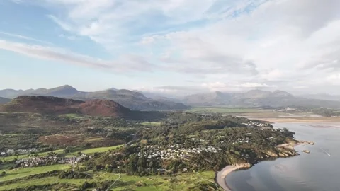 Beach Mountain Peak Stock Footage 250323113