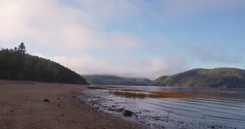 Beach mountain3 pannin Stock Footage 116761816