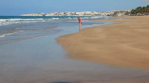 Beach in Muscat, Oman Stock Footage 60832463