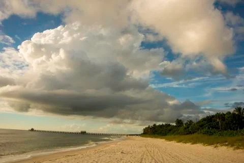 Beach at Naples Florida Stock Photos