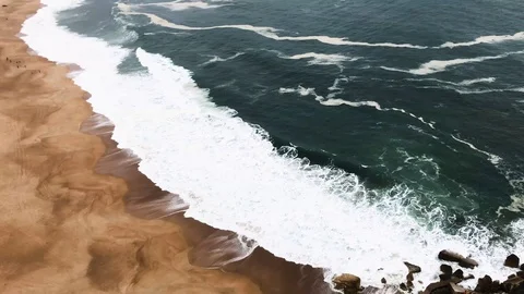 Beach Nazare Stock Footage 104543616