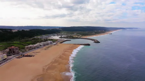 Beach Nazare Video stock 234647587