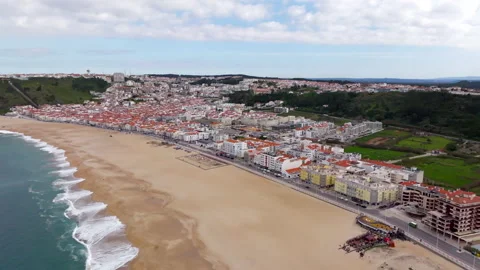 Beach Nazare Video stock 234650800