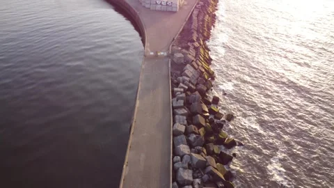 Beach in the Netherlands Stock Footage 302086426