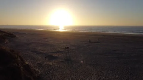 Beach in the Netherlands Stock Footage 302087662