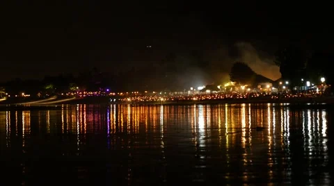 Beach at Night 4k Stock Footage 44386370