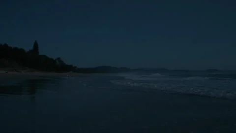 Beach at night Stock Footage 169251768