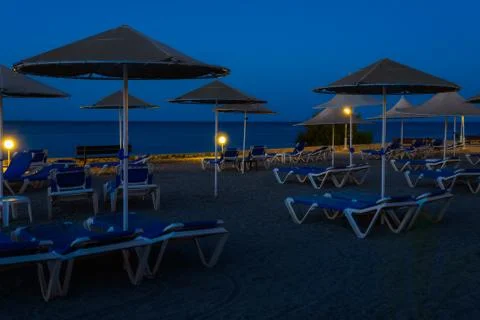 Beach at night Foto stock