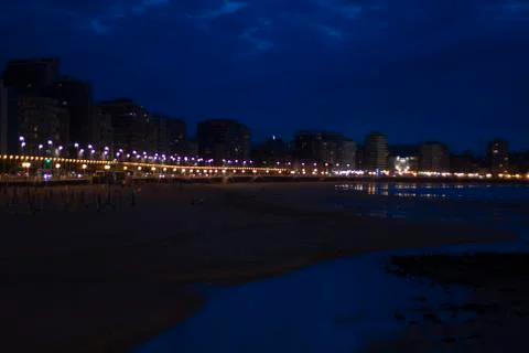 Beach at night Stock Photos