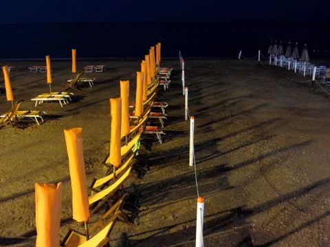 Beach at night Stock Photos