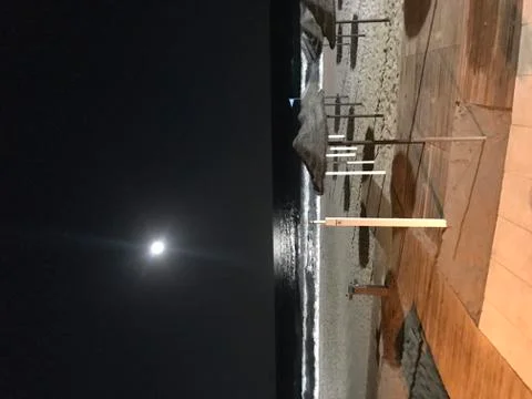 Beach in the night Stock Photos