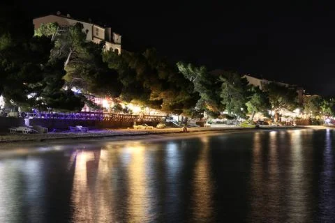 Beach at night Stock Photos