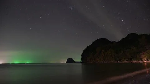 Beach at night Stock Photos