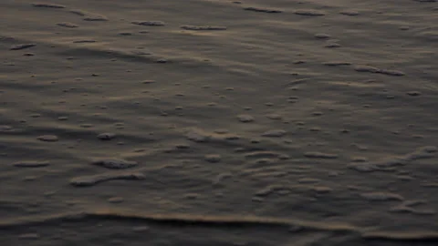 Beach Night Waves Sand 24fps Stock Footage 179768379