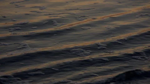 Beach Night Waves Sand 60fps Stock Footage 188022809