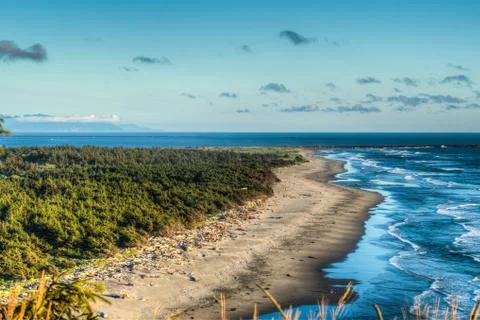 Beach at North Head Lighthouse Stock Photos