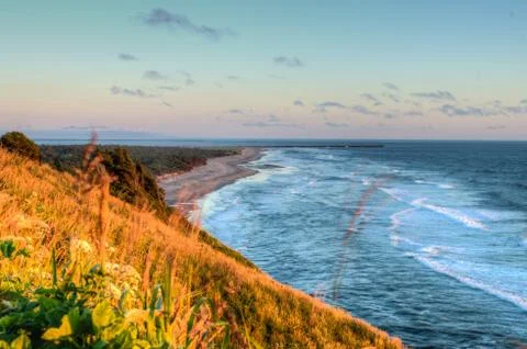 Beach at North Head Lighthouse Stock Photos