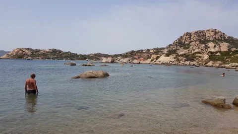 Beach in north Sardinia Stock Footage 167305060