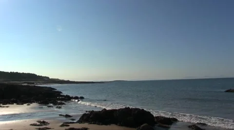 Beach North Sea Stock Footage 55342674