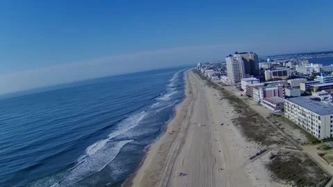 Beach Ocean City, Maryland Stock Footage