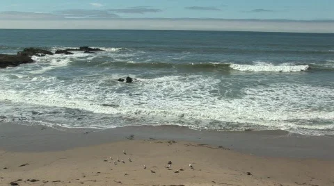 Beach Ocean Waves 2 스톡 동영상 510334