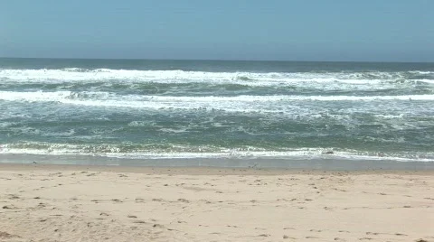 Beach Ocean Waves 스톡 동영상 154377