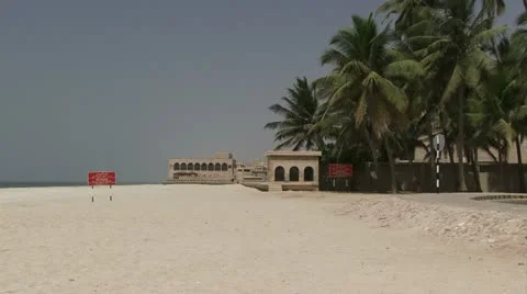 Beach in Oman Stock Footage 11425448