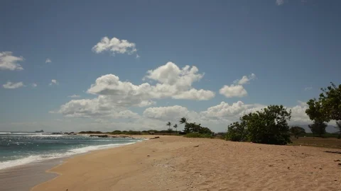 A Beach To One's Self Stock Footage 105251494