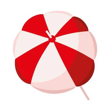 Beach open umbrella Illustrazione stock