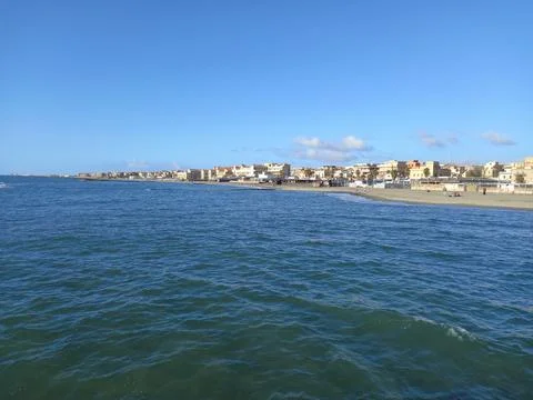 The beach in Ostia Stock Photos