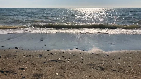 Beach in Ostia, Rome Stock Footage 100460732